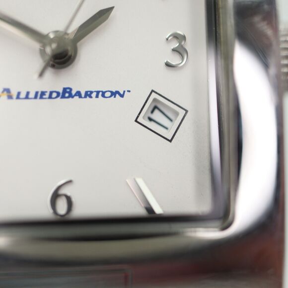 Fossil Arkitekt Womens Tank Watch 24mm Date Logo Dial PR-5169 Black Leather - Picture 8 of 16